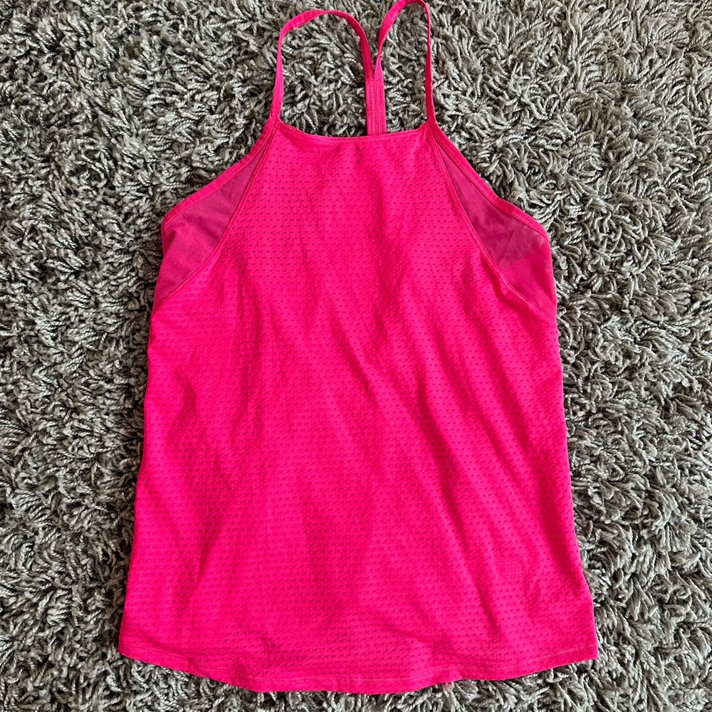 Vibrant Pink Strappy Tank Top